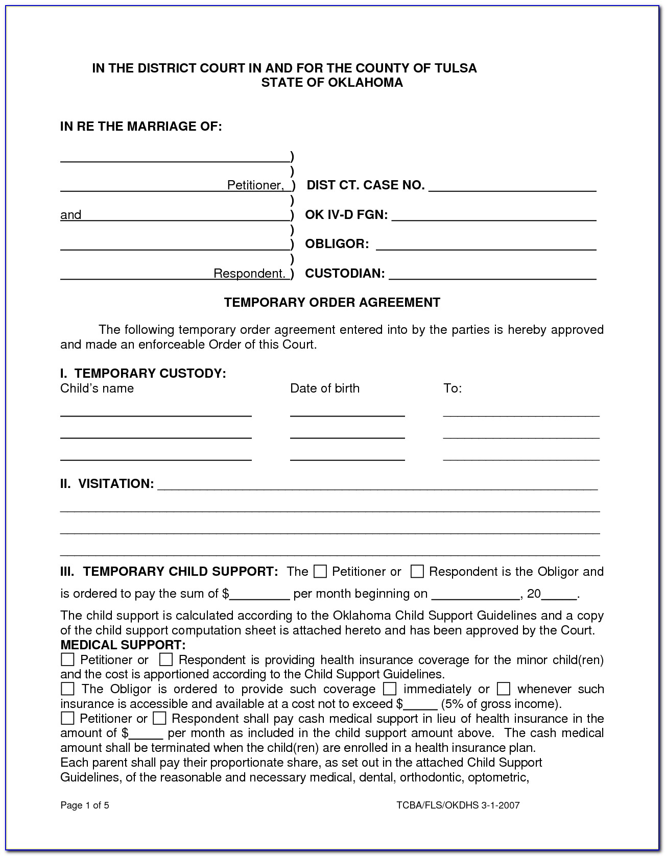 Free Printable Child Custody Forms Arkansas Printable Forms Free Online