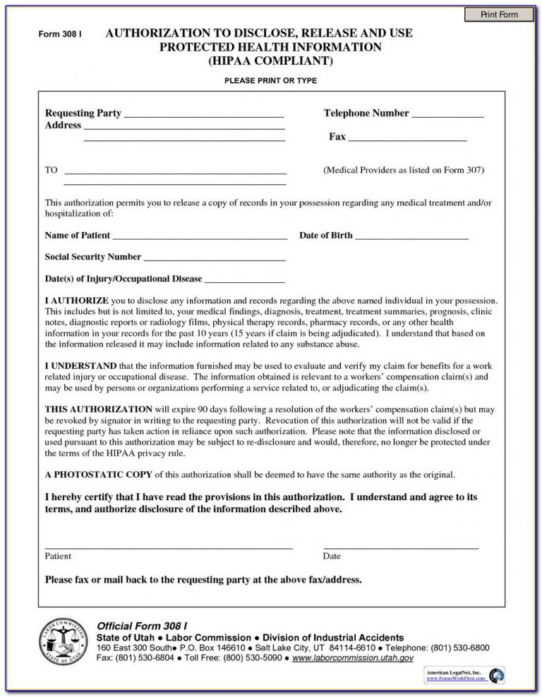 Hipaa Compliance Form For Medical Employees Form Resume Examples 
