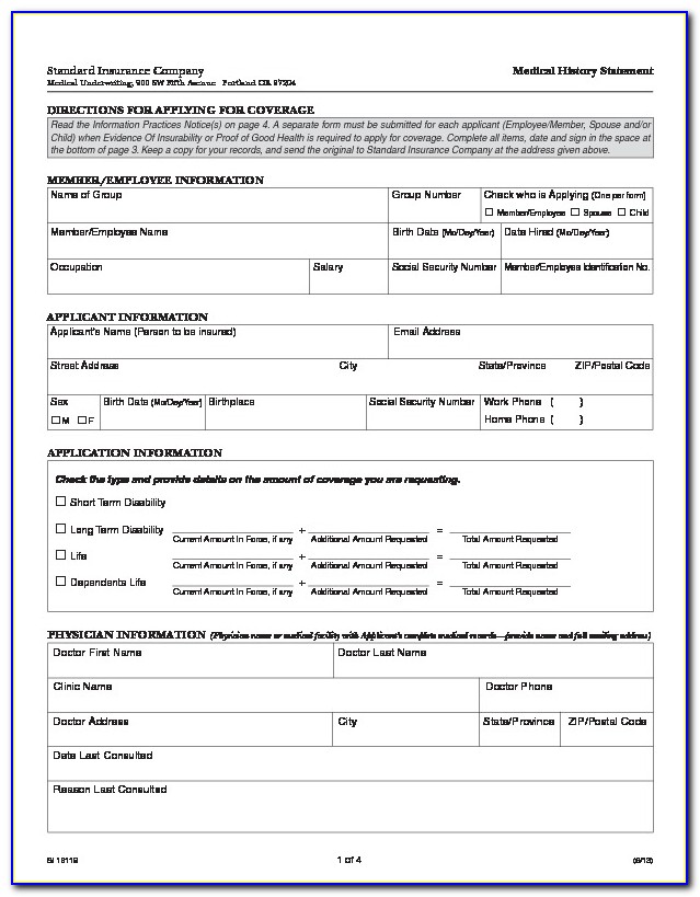 First Unum Life Insurance Company Claim Forms