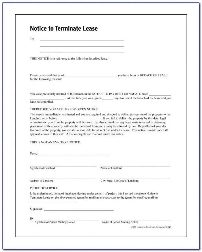 Notice To Terminate Tenancy Form Alberta - Form : Resume Examples ...