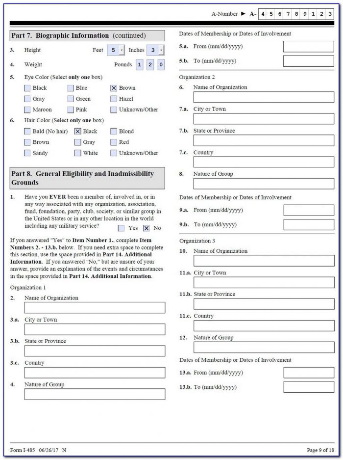 Printable Fiance Visa Application Form Printable Form 0548