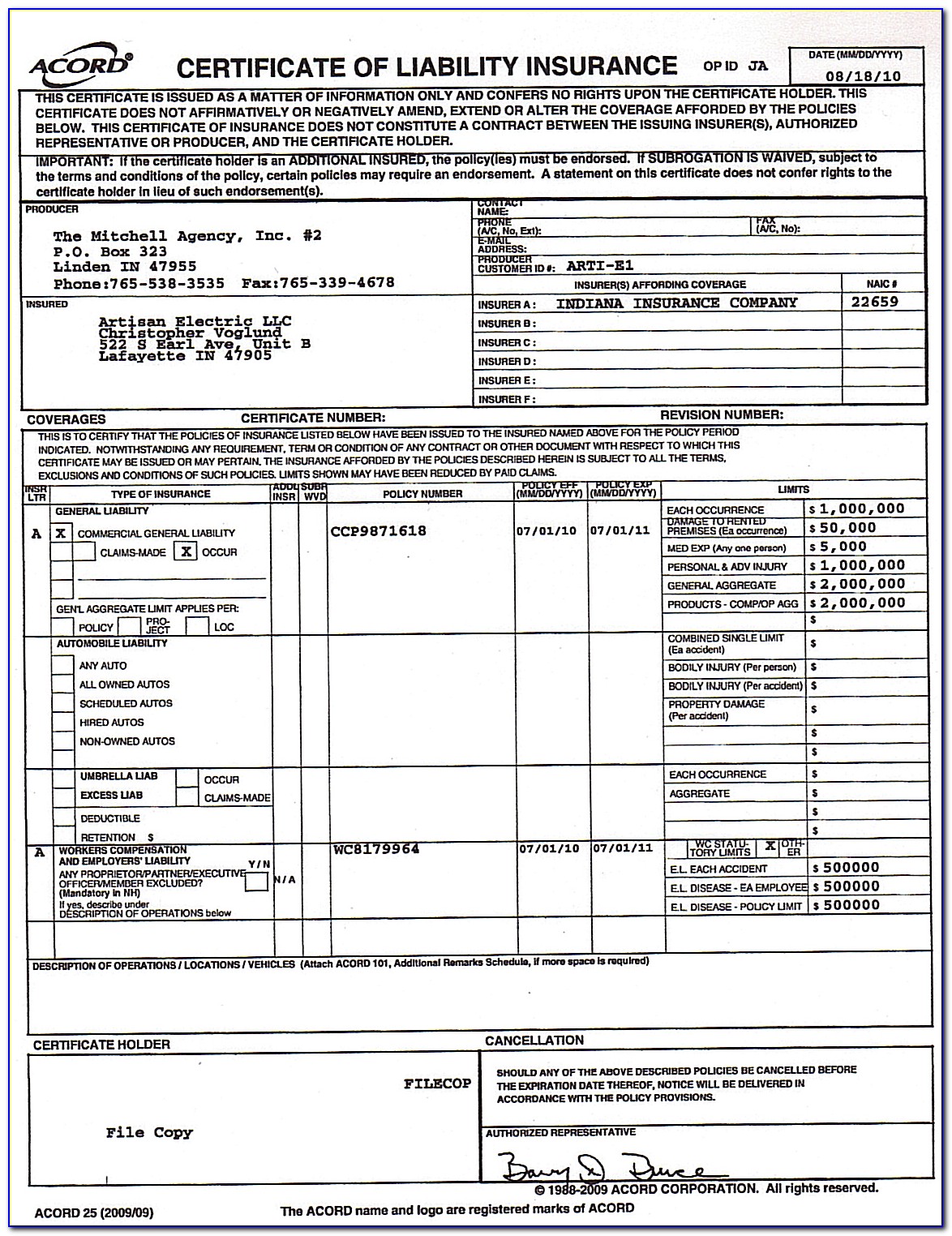 Commercial General Liability Coverage Form Analysis Form Resume 