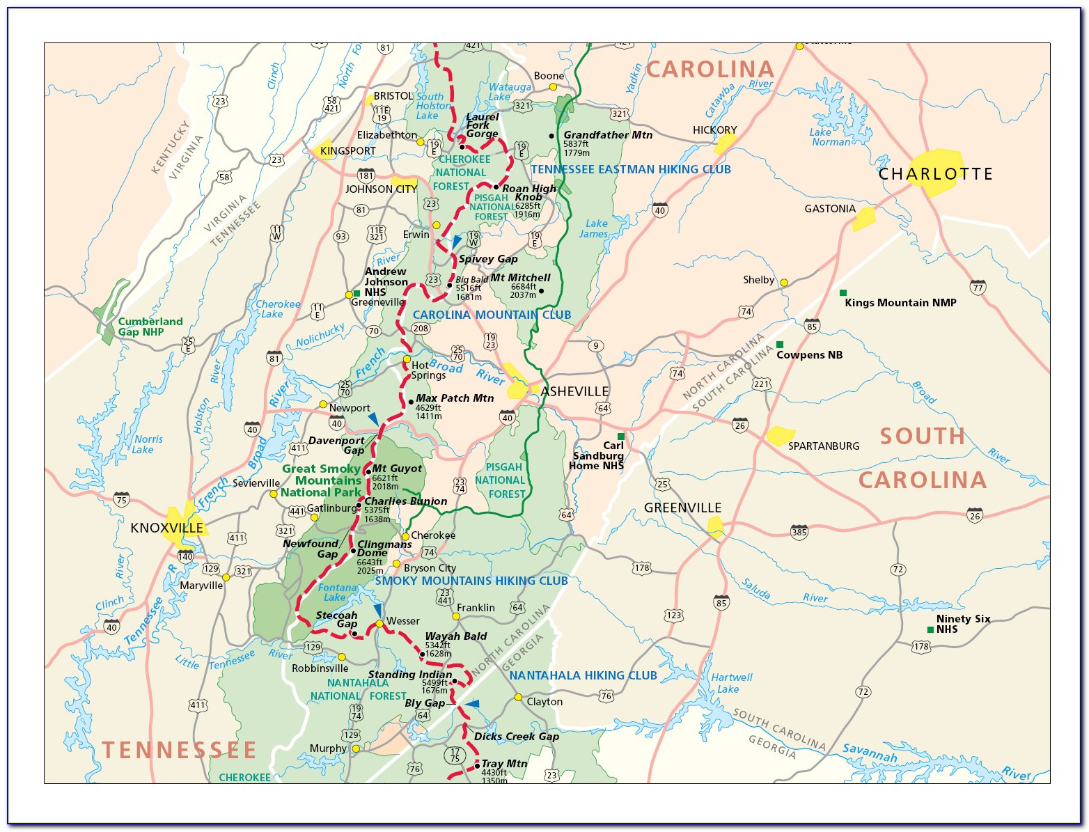 Appalachian Trail Map Georgia - Maps : Resume Examples #YL5z70yOzV