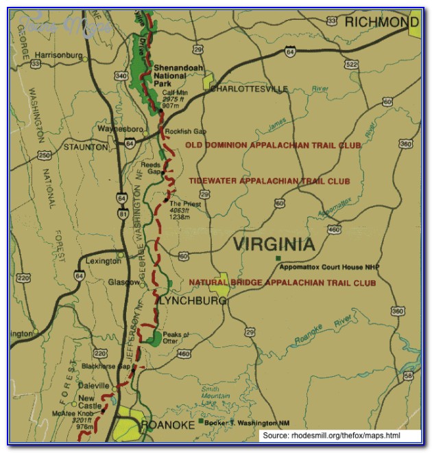 Appalachian Trail Map Pa
