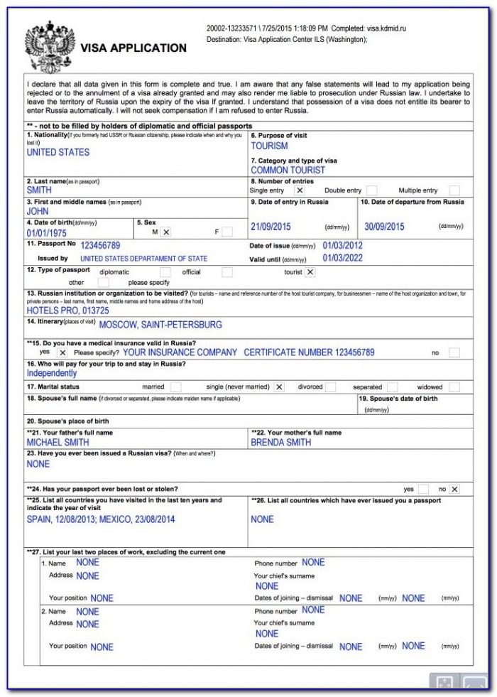 ds 160 form preparer of application