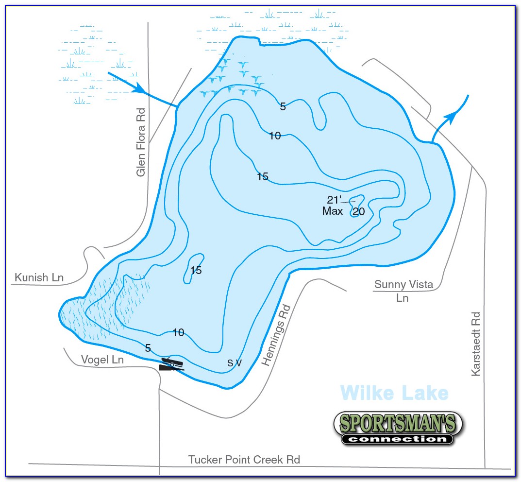 lake george contour map