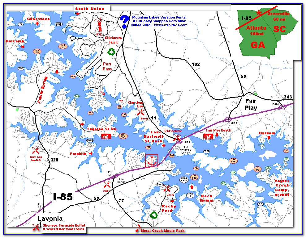 Map Of Lake Hartwell Map Of Zip Codes - vrogue.co