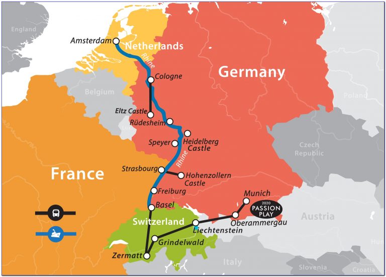 Viking Rhine River Cruise Map Maps Resume Examples AlOdPAZO1g