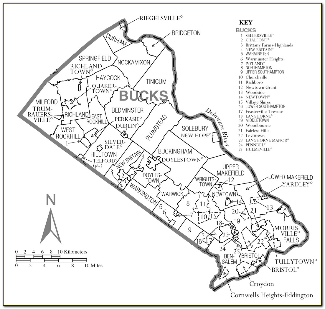 Zip Code Map Of Bucks County Pa United States Map 0817