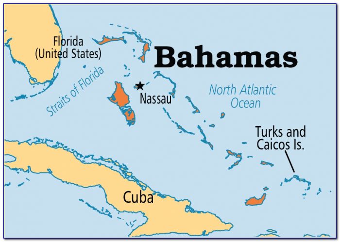 Map Of Nassau Bahamas Hotels 700x499 