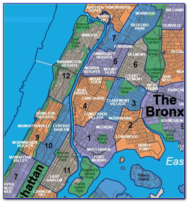 Map Of The Bronx Neighborhoods - Maps : Resume Examples #12O8PyxOr8