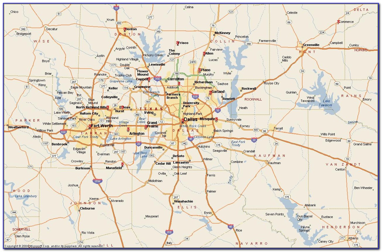 Map Of Dfw Metroplex Area Maps Resume Examples Qq5mlm8dxg