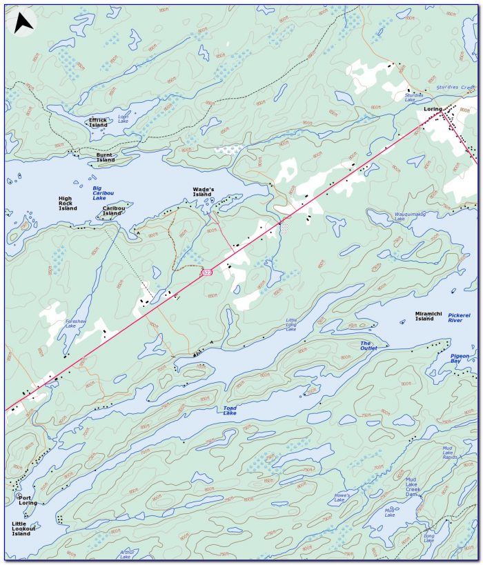 Ontario Fishing Lakes Maps 700x819 