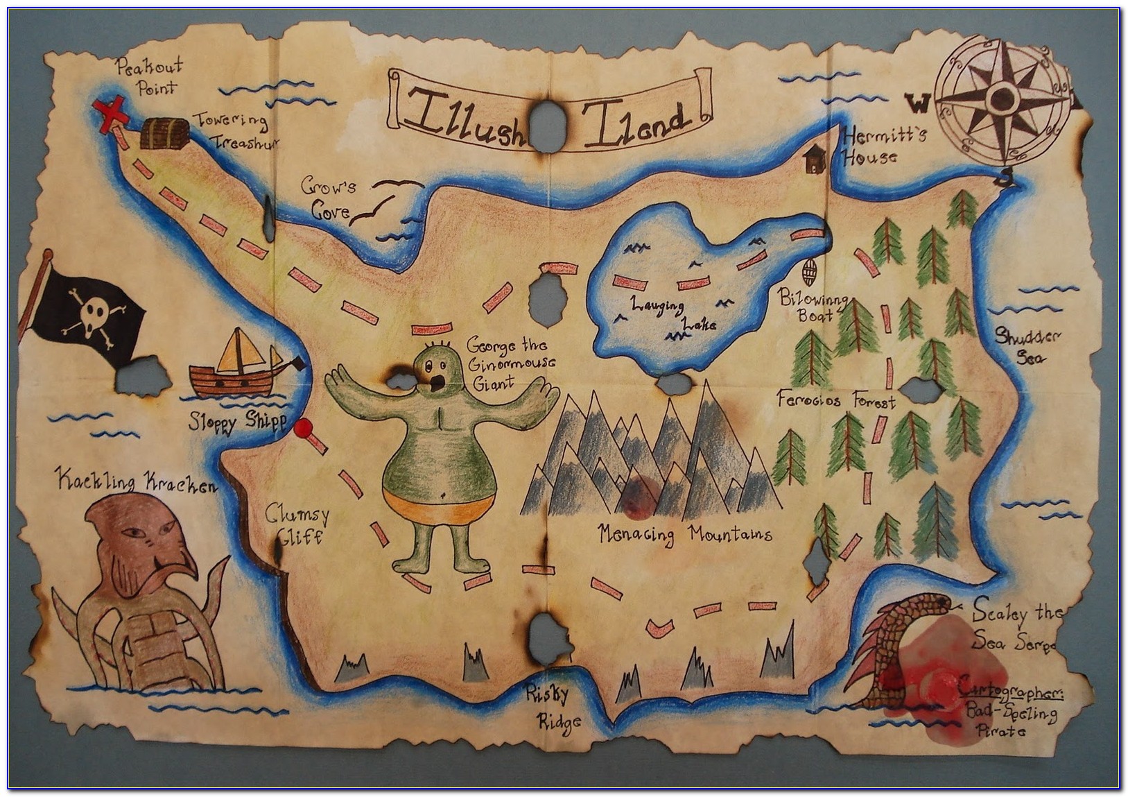 Pirate Treasure Map Printable Large