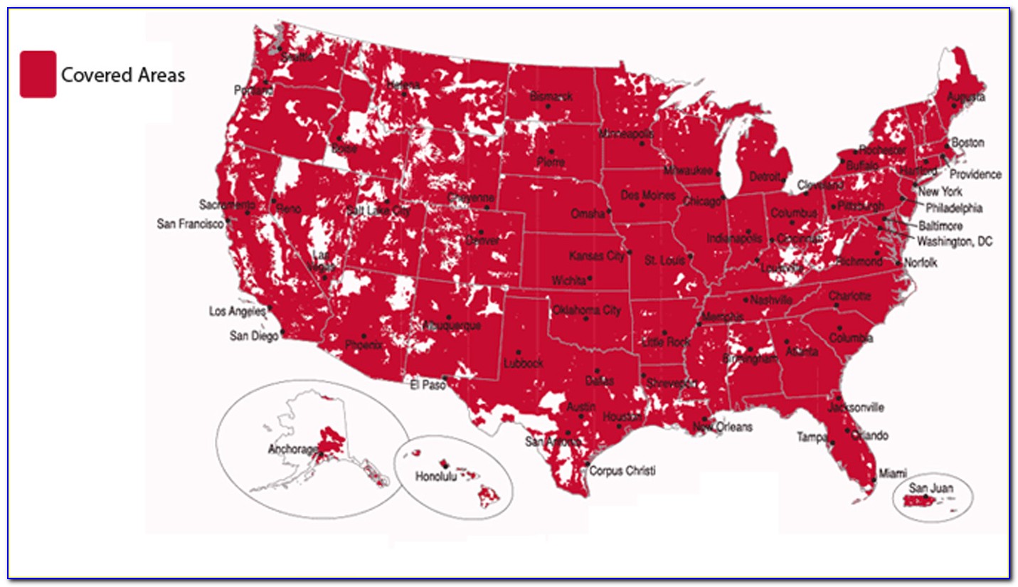 Prepaid Cell Phone Coverage Map