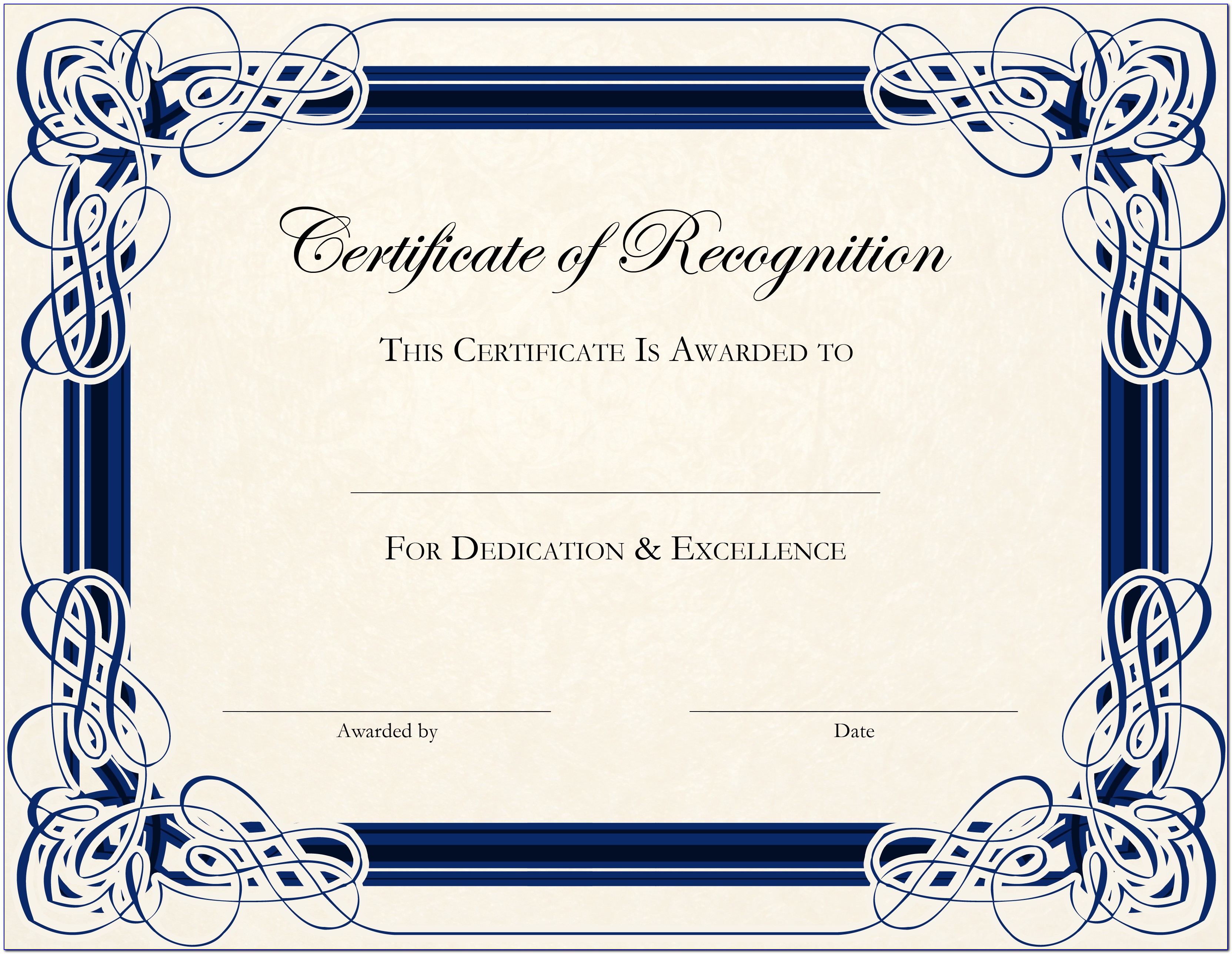 Editable Certificate Of Appreciation Template Free