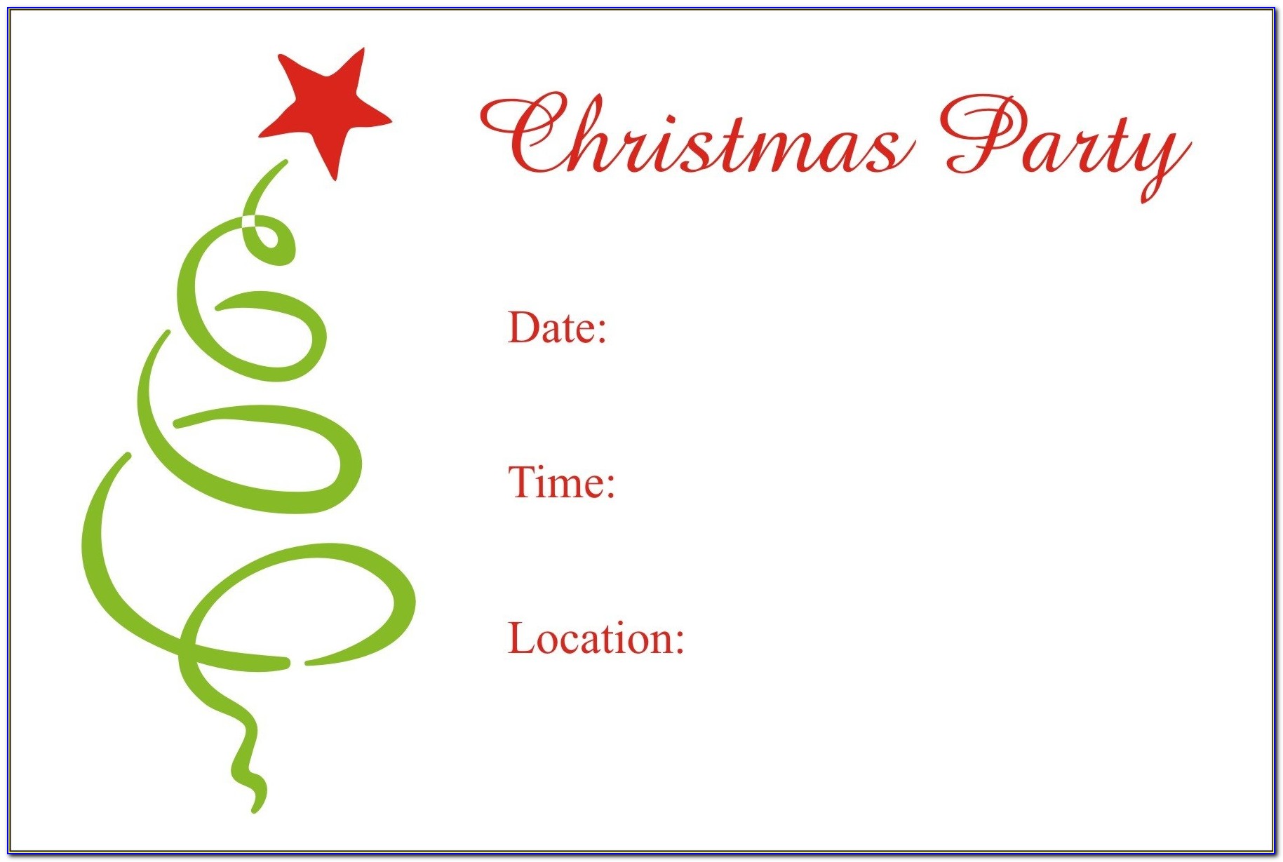 Christmas Invitations Online Free Targer.golden Dragon.co Intended For Holiday Party Invitation Template Word