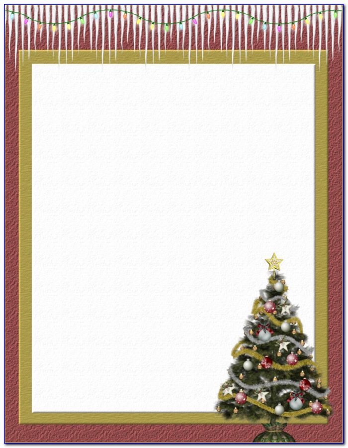 Holiday Stationery Templates Word