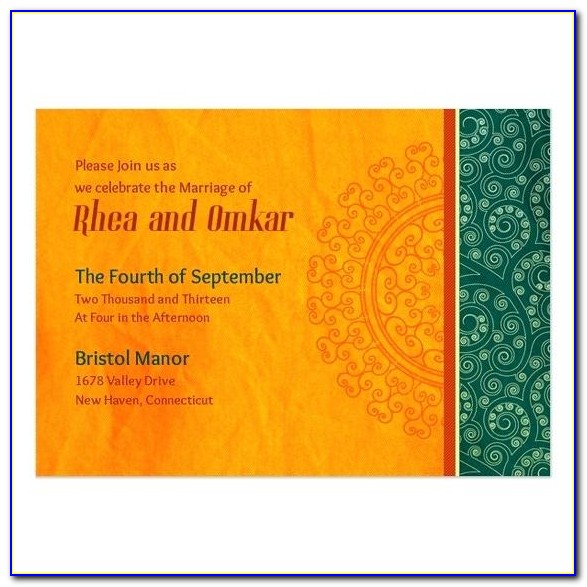 Indian Wedding Card Design Template Free Download Qosafreak