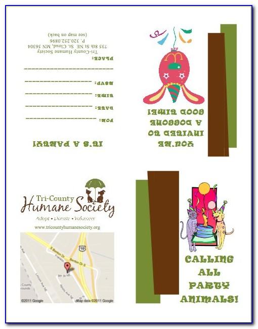Party Invitation Template Free Word