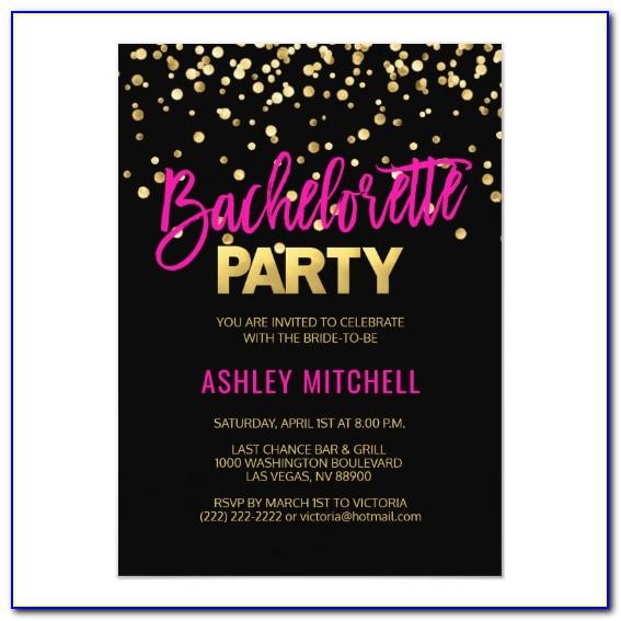 Bachelorette Party Invitation Template Word Free