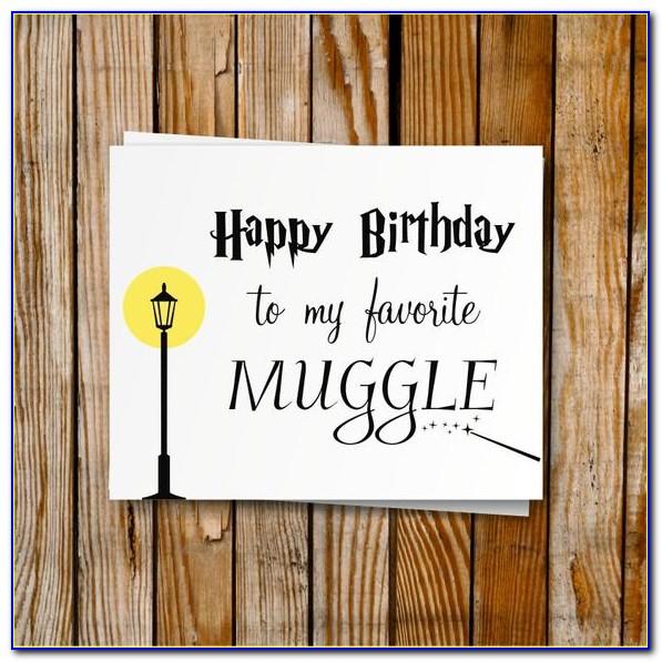 Harry Potter Birthday Card Printable Free