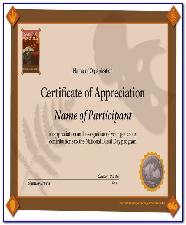 Certificate Of Appreciation Sample Content